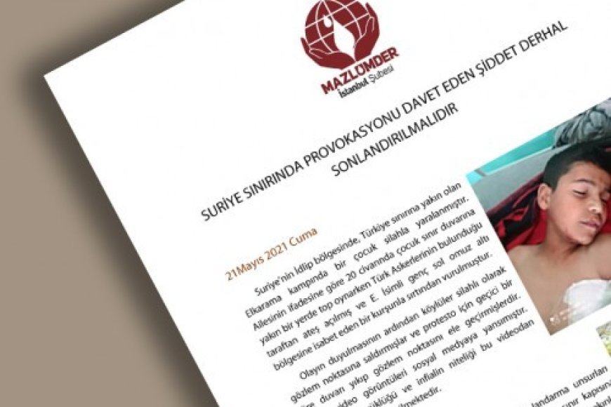 Suriye Sınırında Provokasyonu Davet Eden Şiddet Derhal Sonlandırılmalıdır