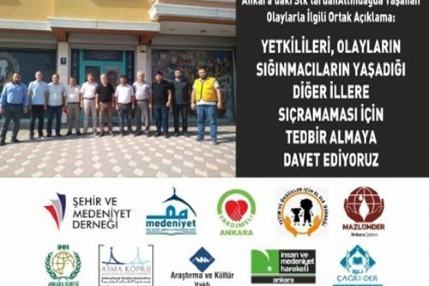 Altındağ İlçesinde Yaşanan Olaylarla İlgili Ortak Açıklama