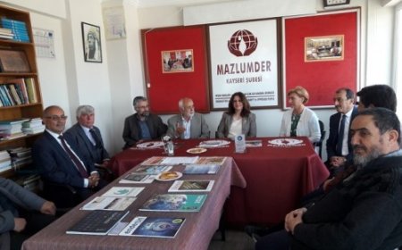 CHP KAYSERİ İL BAŞKANI ÖZER’DEN MAZLUMDER’ E ZİYARET