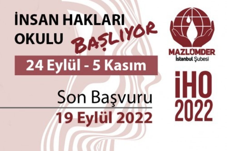 17. İnsan Hakları Okulu (İHO) Başvuruları Başladı