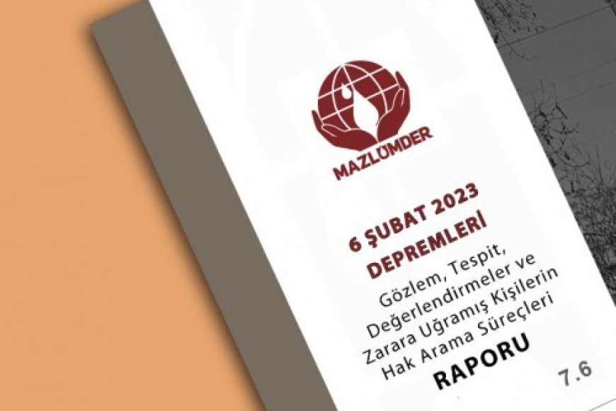 6 Şubat 2023 Depremleri Gözlem, Tespit, Değerlendirmeler ve Zarara Uğramış Kişilerin Hak Arama Süreçleri Raporu